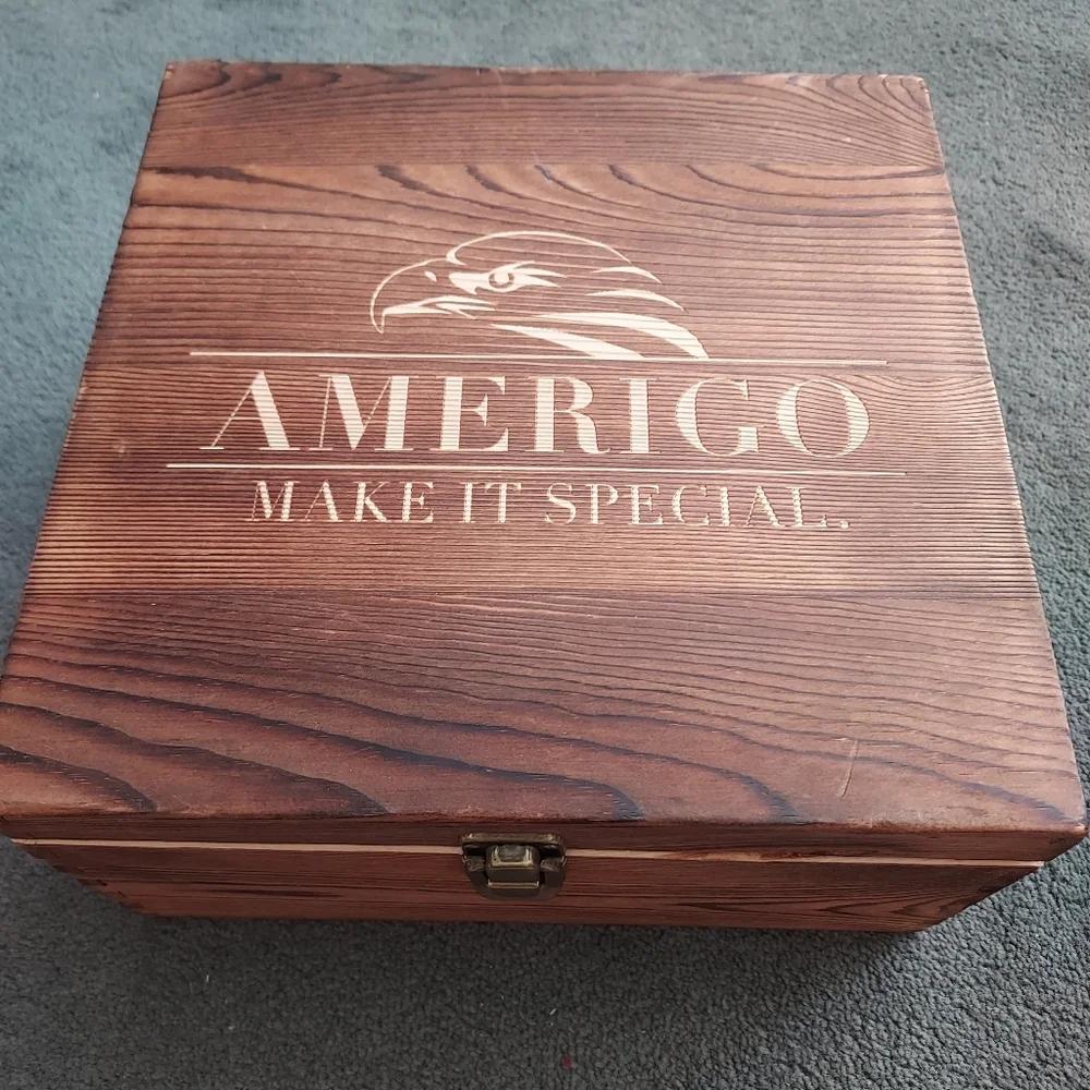 Amerigo Make It Special Whiskey Glasses Granite Ice Cube Stones Bar Happy Hour